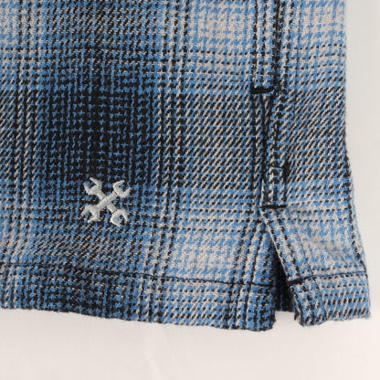 ロゴ刺繍 オンブレチェック ヘビー フランネルシャツ(OMBRE CHECK FLANNEL SHIRTS)