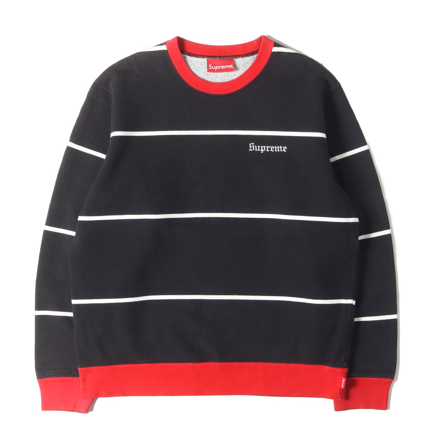 ボーダー クルーネック スウェット(Striped Crewneck)