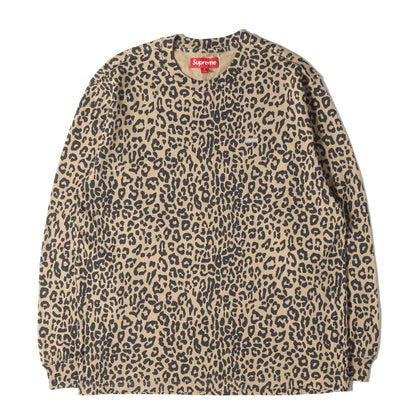 23AW レオパード柄 スモールBOXロゴ ロングスリーブ Tシャツ(Small Box L/S Tee)