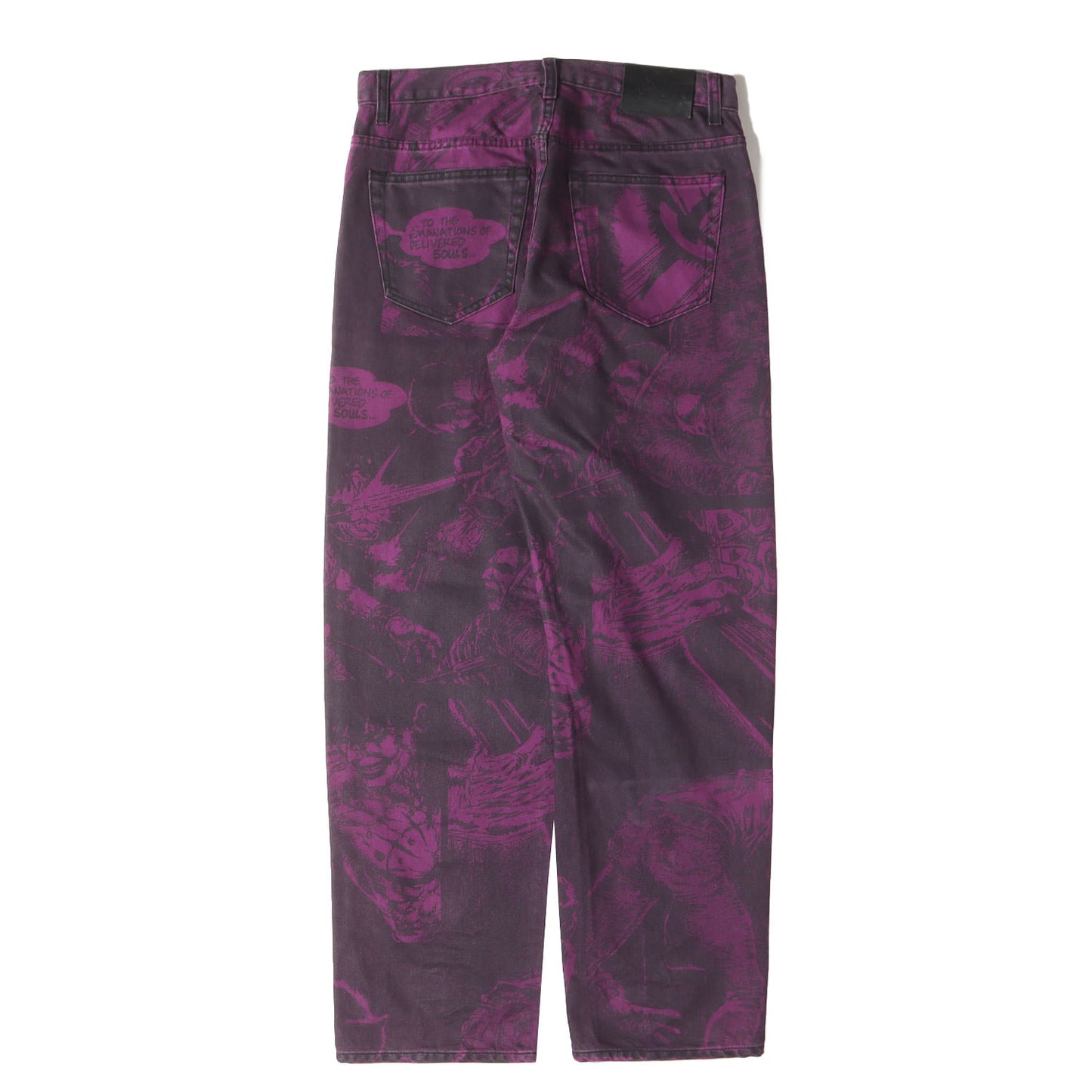 21AW ×THE CROW コミック総柄プリント デニムパンツ(Regular Jean)