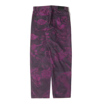 21AW ×THE CROW コミック総柄プリント デニムパンツ(Regular Jean)