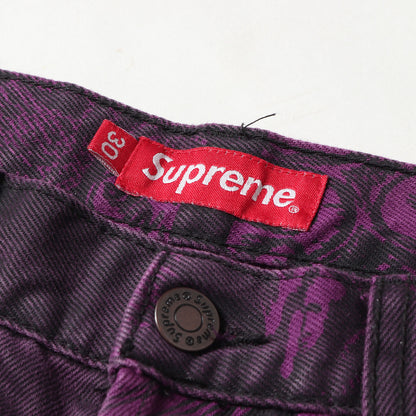 21AW ×THE CROW コミック総柄プリント デニムパンツ(Regular Jean)