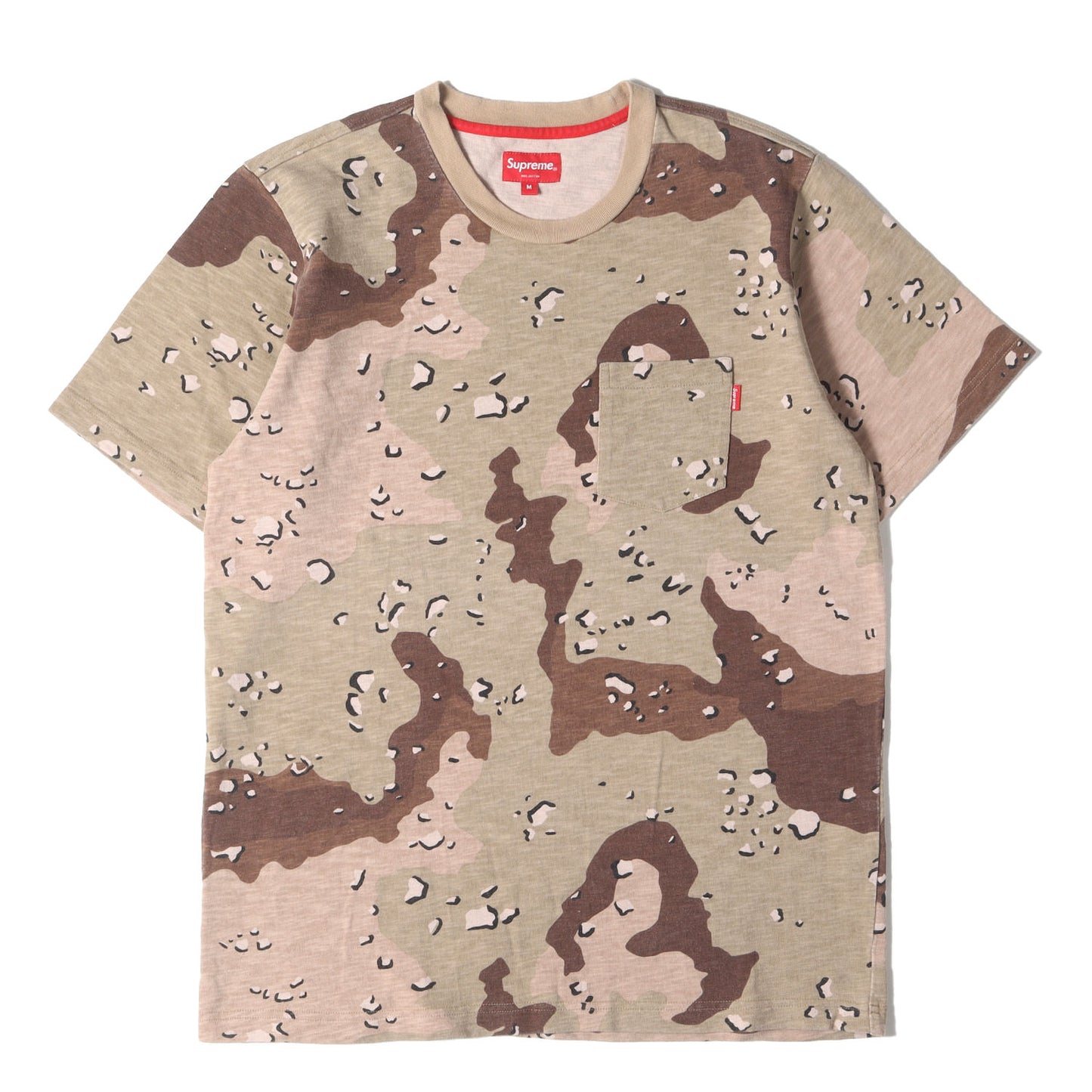 チョコチップデザートカモ ポケット付き ヘビーウェイト Tシャツ(Pocket Tee)