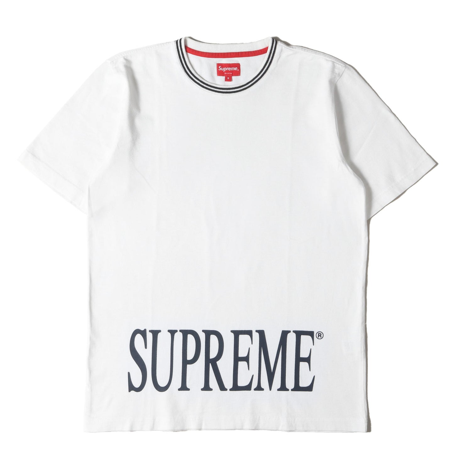 ブランドロゴ リブライン Tシャツ(Striped Rib Tee)