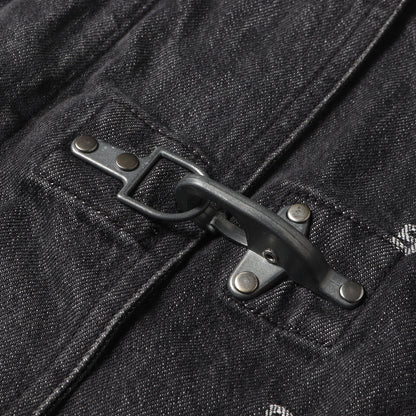 ジャガード デニム ファイヤーマンジャケット(Logo Denim Turnout Jacket)