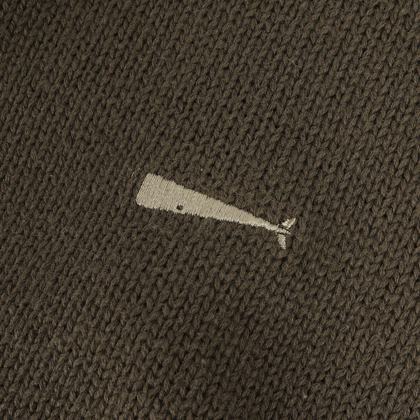 ワンポイント刺繍 コットンニット セーター(JEU COTTON KNIT)