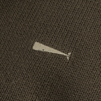 ワンポイント刺繍 コットンニット セーター(JEU COTTON KNIT)