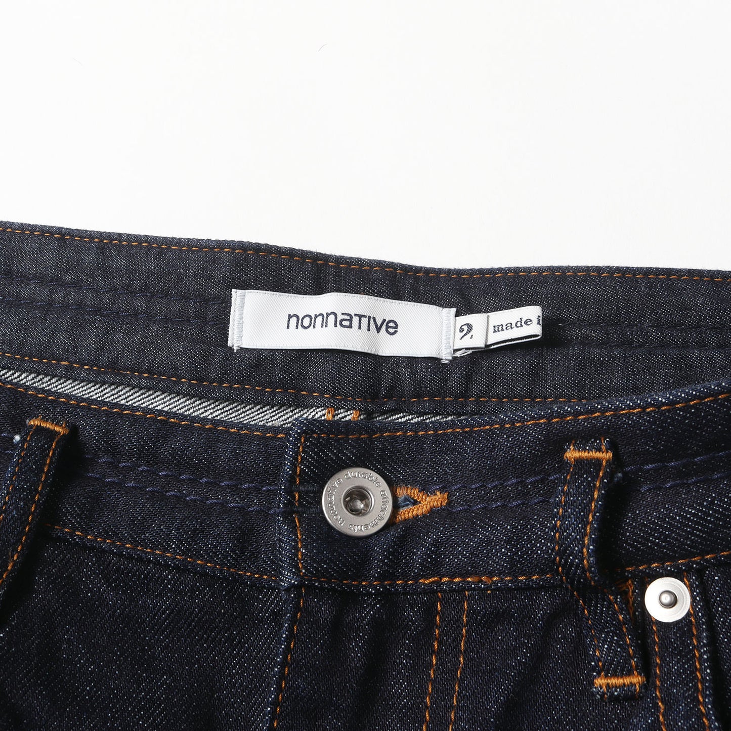 22W/23S ワンウォッシュ加工 デニムパンツ(DWELLER 5P JEANS 03 COTTON 13.5oz SELVEDGE DENIM OW)