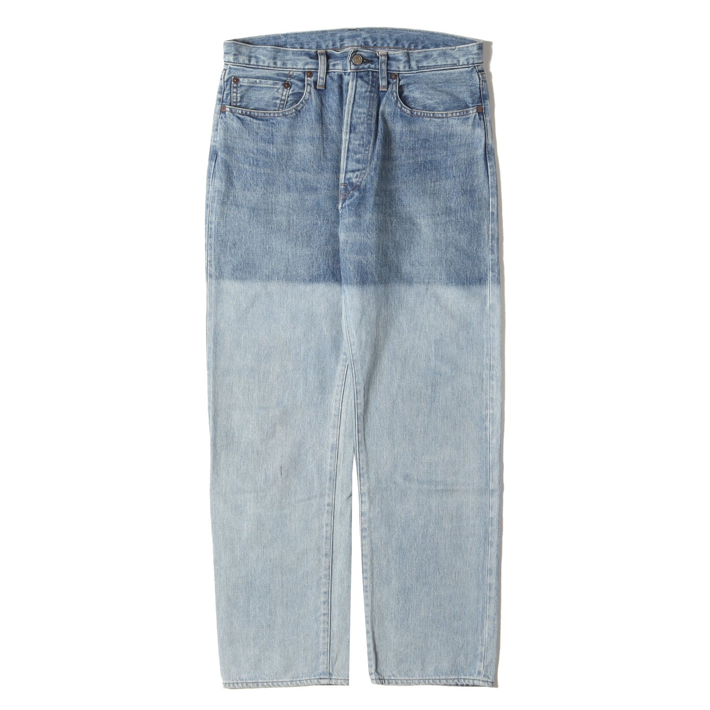 23SS 2トーン バイオストーンブリーチ加工 デニムパンツ(UW1087 13oz denim pants.)