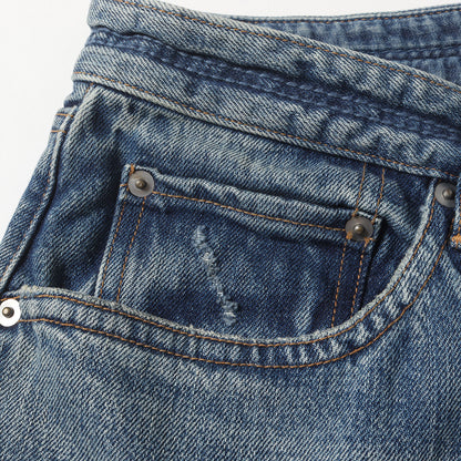 22W/23S ヴィンテージ加工 デニムパンツ(DWELLER 5P JEANS 03 COTTON 13.5oz SELVEDGE DENIM VW)