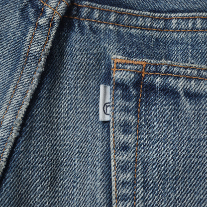 22W/23S ヴィンテージ加工 デニムパンツ(DWELLER 5P JEANS 03 COTTON 13.5oz SELVEDGE DENIM VW)