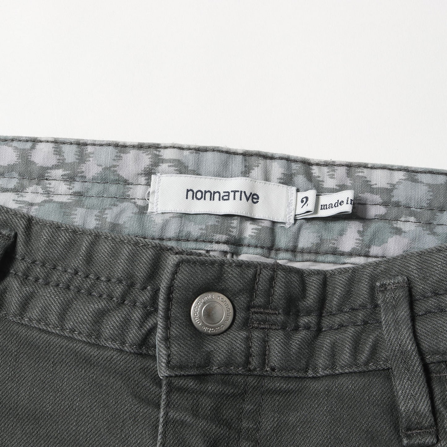 20SS ストレッチ カツラギ パンツ(DWELLER 5P JEANS DROPPED FIT C/P KATSURAGI STRETCH)