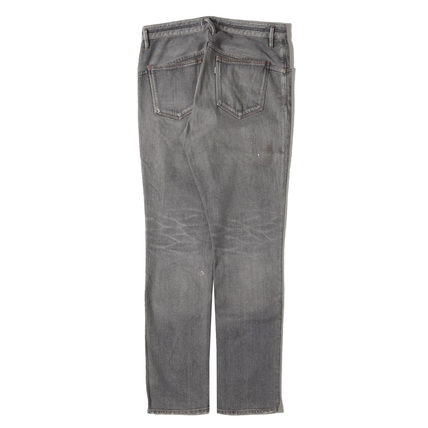 ヴィンテージ加工 ストレッチ デニムパンツ(DWELLER 5P JEANS DROPPED FIT C/P 12oz DENIM STRETCH VW)