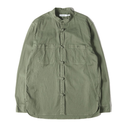 21SA ストレッチドビー チャイナシャツ(MASTER L/S SHIRT C/P DOBBY STRETCH OVERDYED)