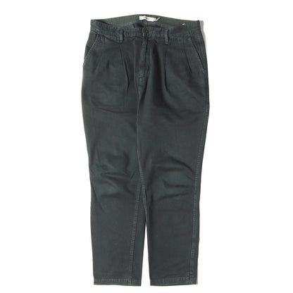 チノクロス アンクルカット パンツ(CLERK ANKLE CUT TROUSERS RELAX FIT COTTON CHINO CLOTH OVERDYED)