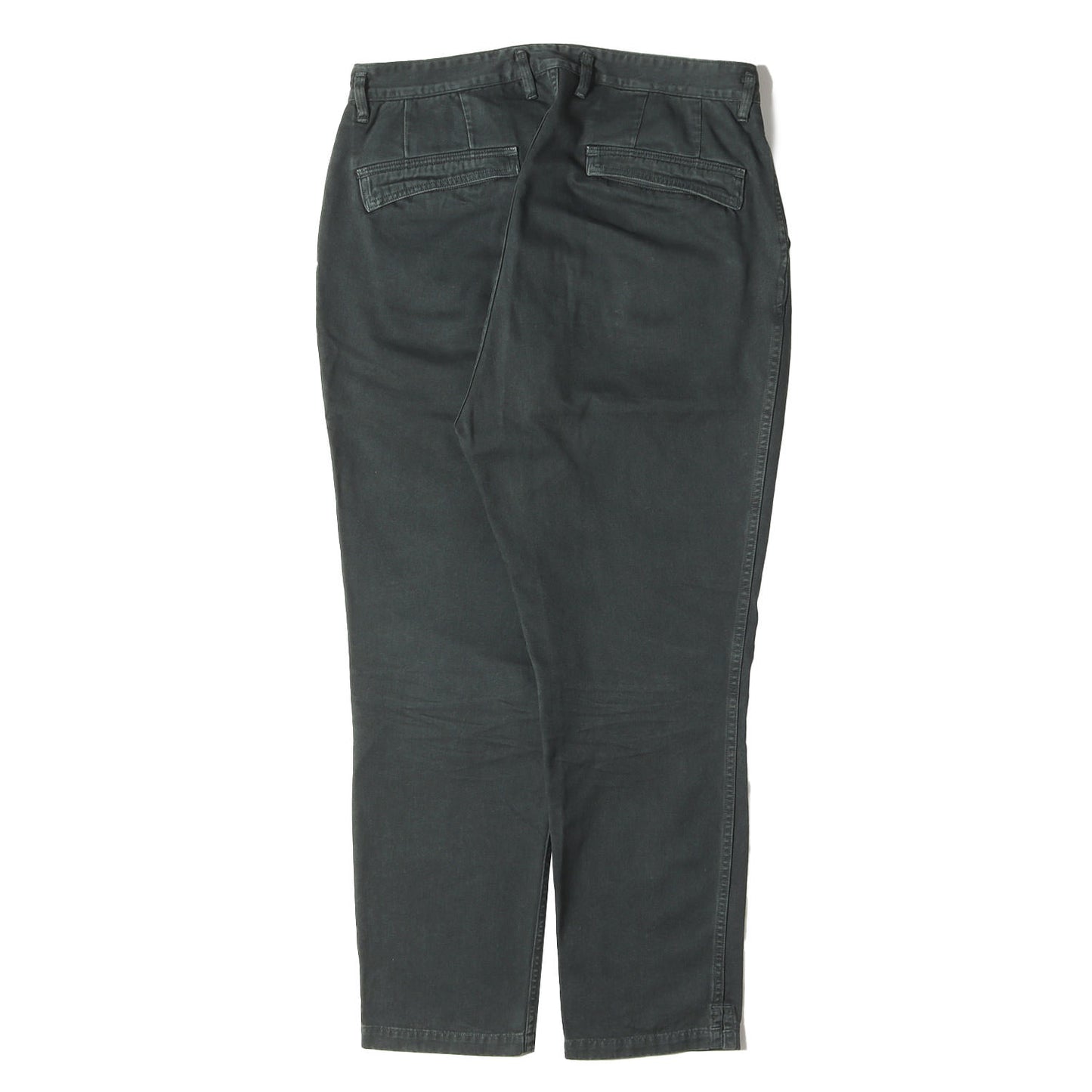 チノクロス アンクルカット パンツ(CLERK ANKLE CUT TROUSERS RELAX FIT COTTON CHINO CLOTH OVERDYED)