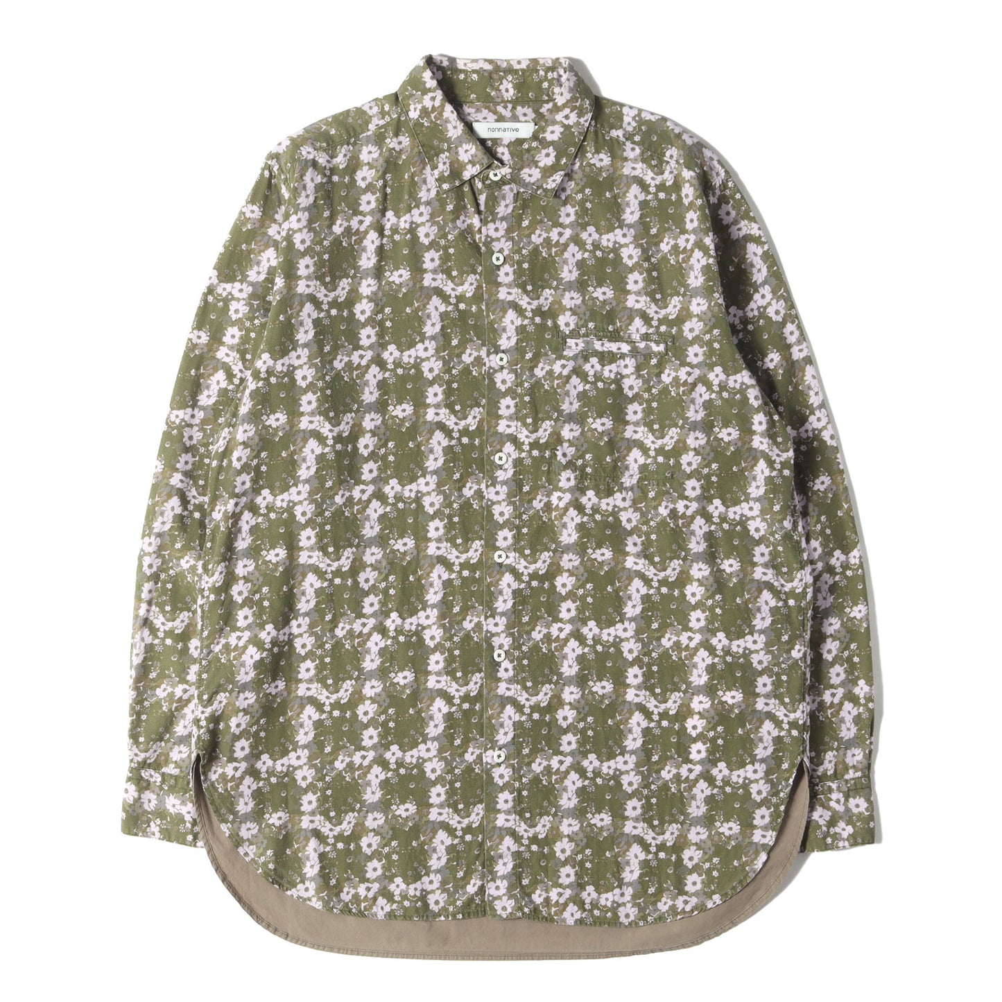 ×LIBERTY フラワー柄 コットン ロングシャツ(GARDENER LONG SHIRT C/L BROAD)