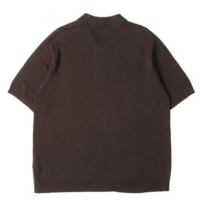 23SS ×Freddie Gibbs ダイス柄 ジップ 半袖ニット(Coffee Zip Sweater)