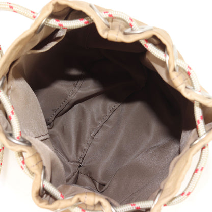 レザー 巾着バッグ / ポーチ