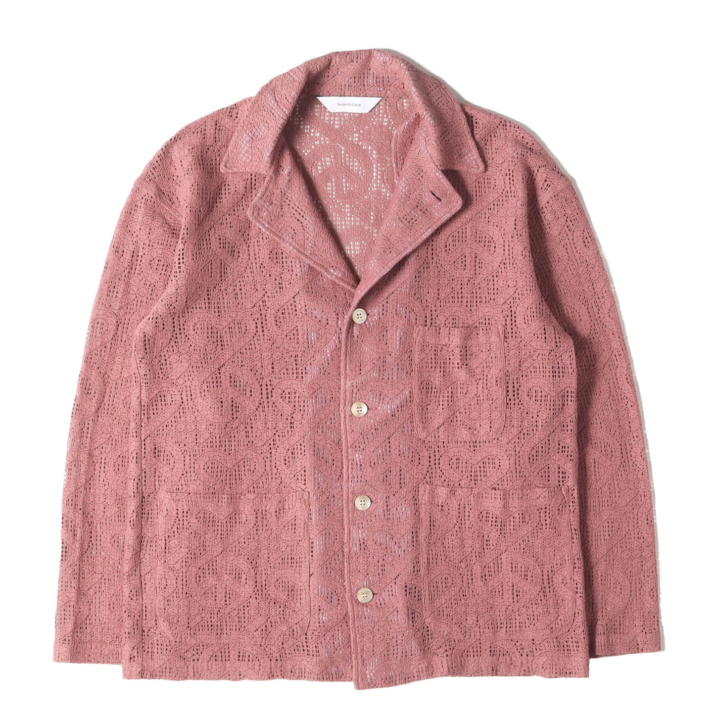 24SS ×ten_do_ten レース ラペル ジャケット(LOVE & PEACE LACE LAPEL JACKET)