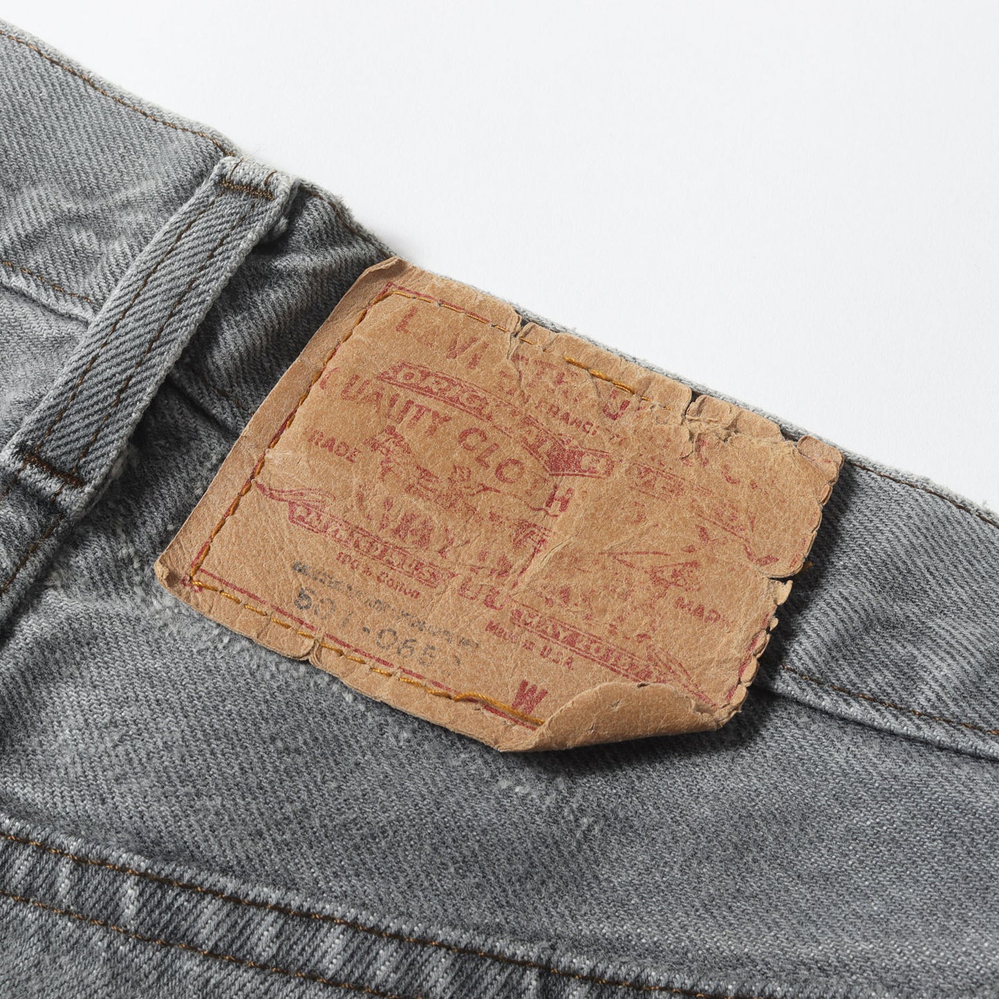 [希少] 80s 501 先染め ブラック デニムパンツ/ USA製 501-0658