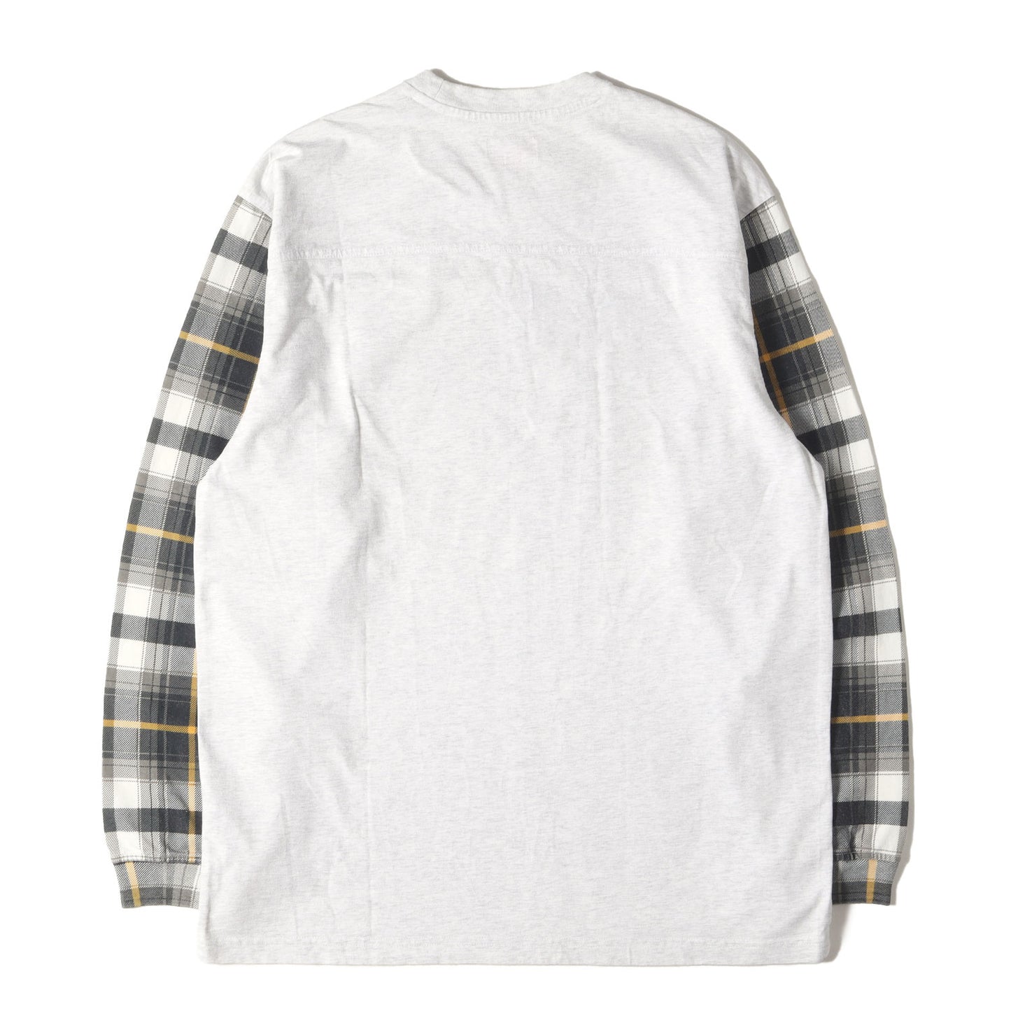 21AW 袖チェック ロングスリーブ Tシャツ(Plaid Sleeve L/S Top)