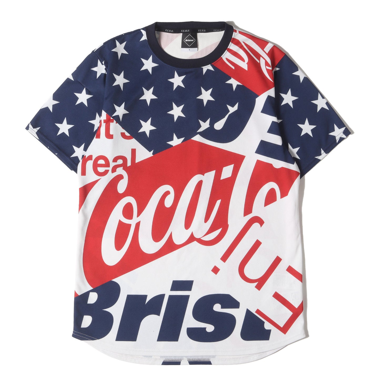 20SS ×Coca-Cola 全面グラフィック メッシュジャージ Tシャツ(MULTI PATTERN S/S TOP)