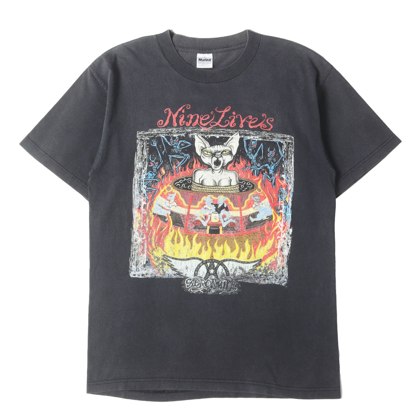 90s Aerosmith Nine Lives Tour Tシャツ(Murinaボディ / USA製)