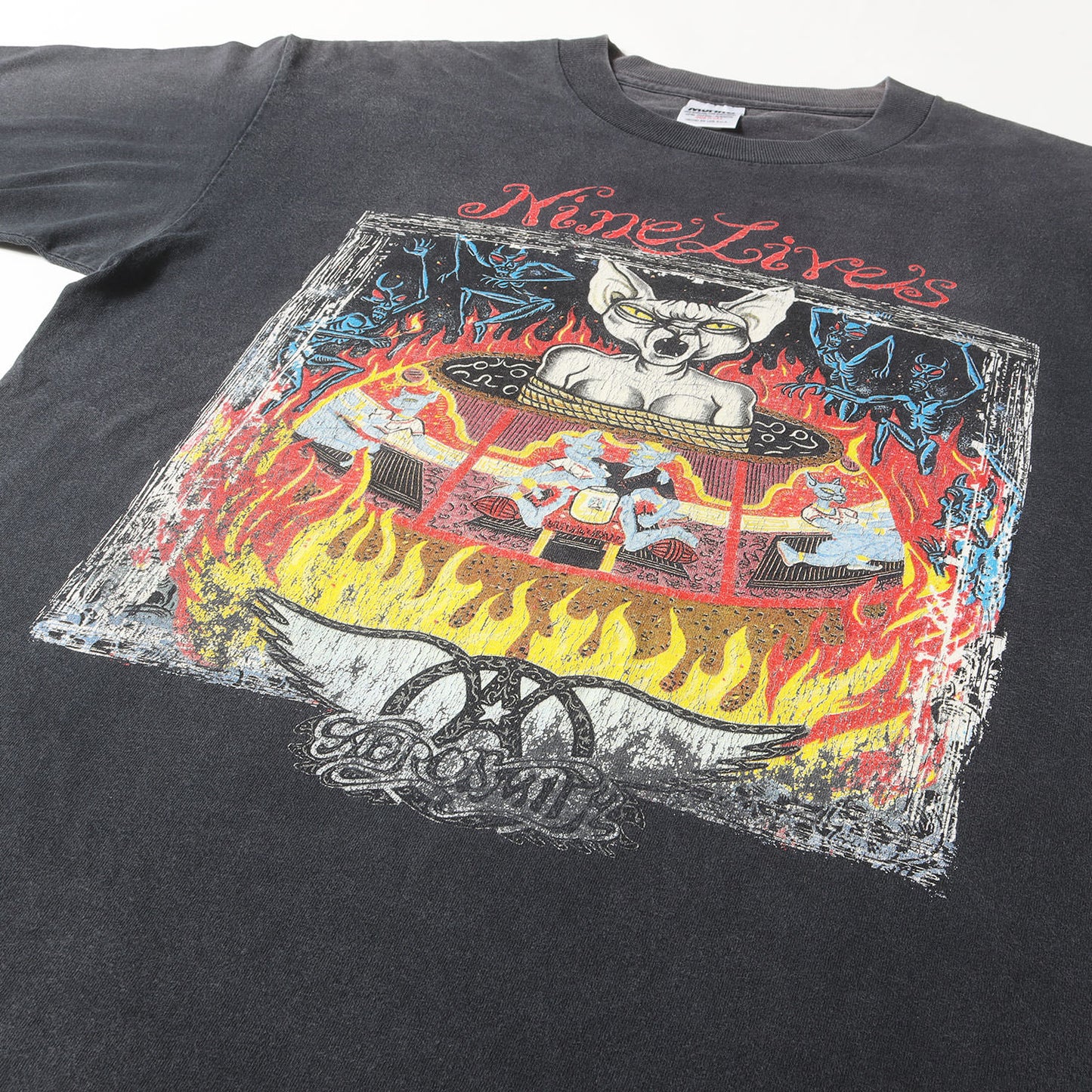 90s Aerosmith Nine Lives Tour Tシャツ(Murinaボディ / USA製)