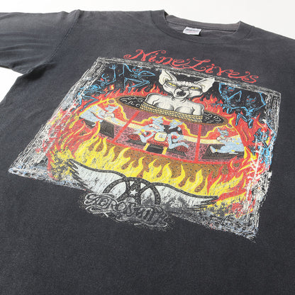 90s Aerosmith Nine Lives Tour Tシャツ(Murinaボディ / USA製)