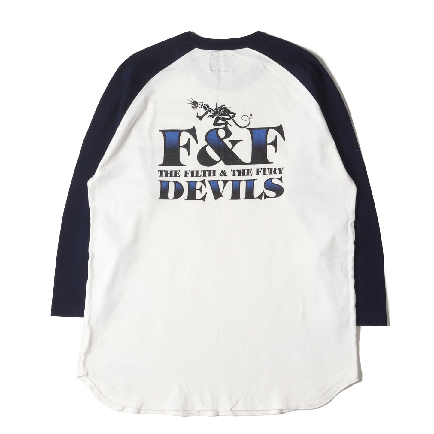 00s デビル グラフィック ラグラン 7分袖 Tシャツ