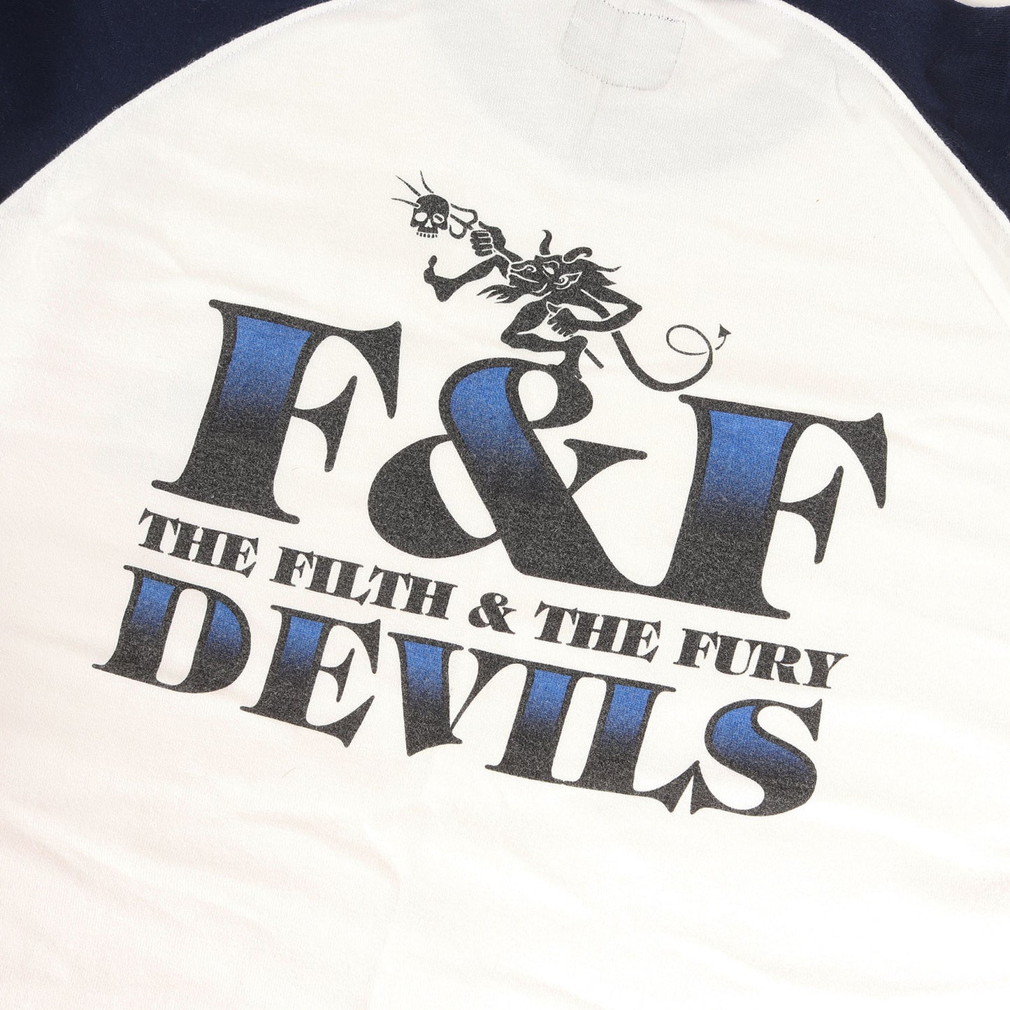 00s デビル グラフィック ラグラン 7分袖 Tシャツ