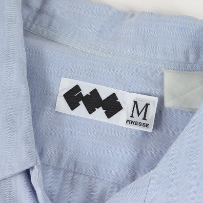 90s FINESSE ×GOODENOUGH ヘリンボーン オープンカラーシャツ
