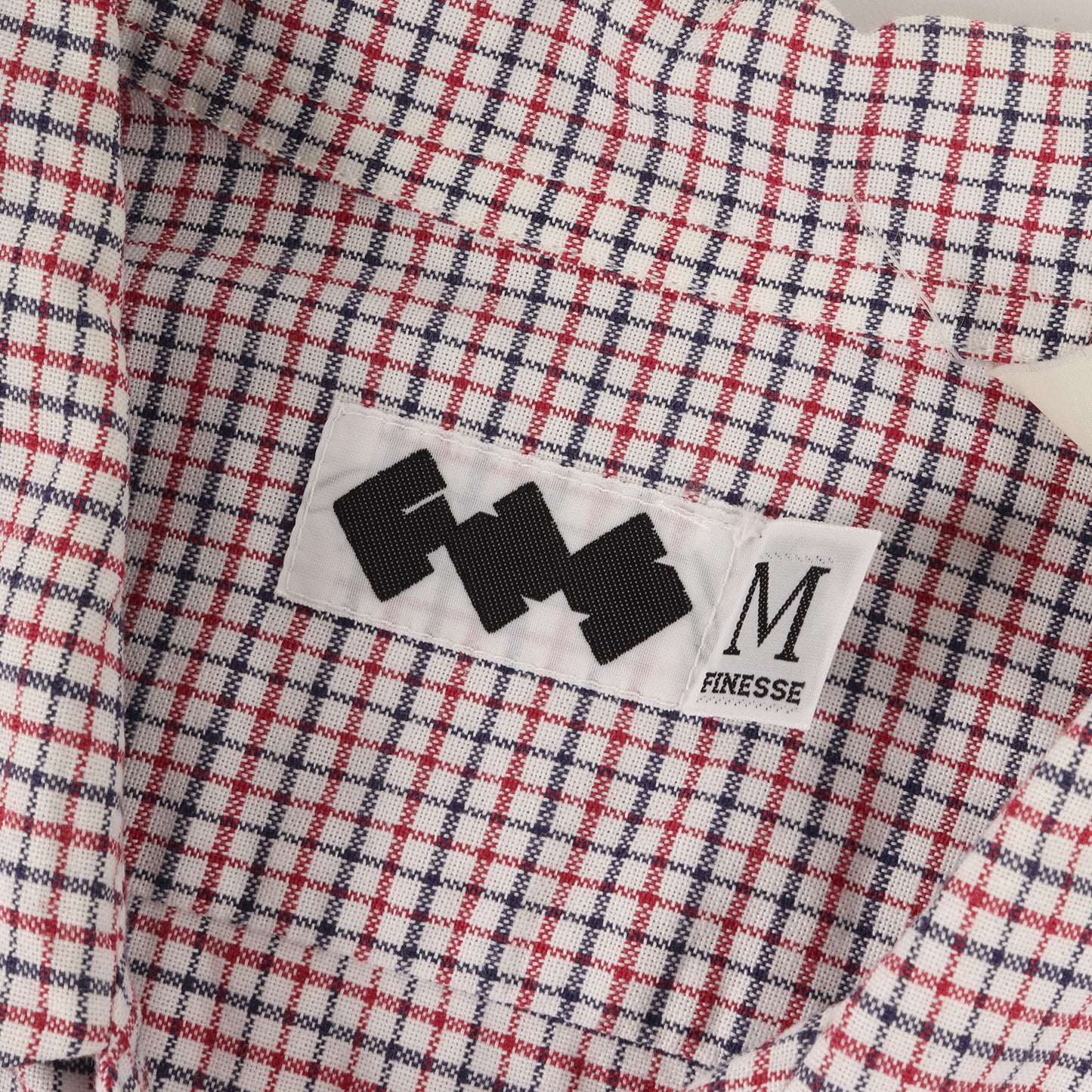 90s FINESSE ×GOODENOUGH チェック オープンカラーシャツ