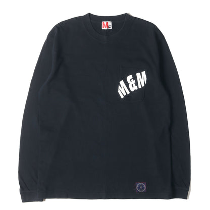 ロゴプリント ロングスリーブ ポケット Tシャツ