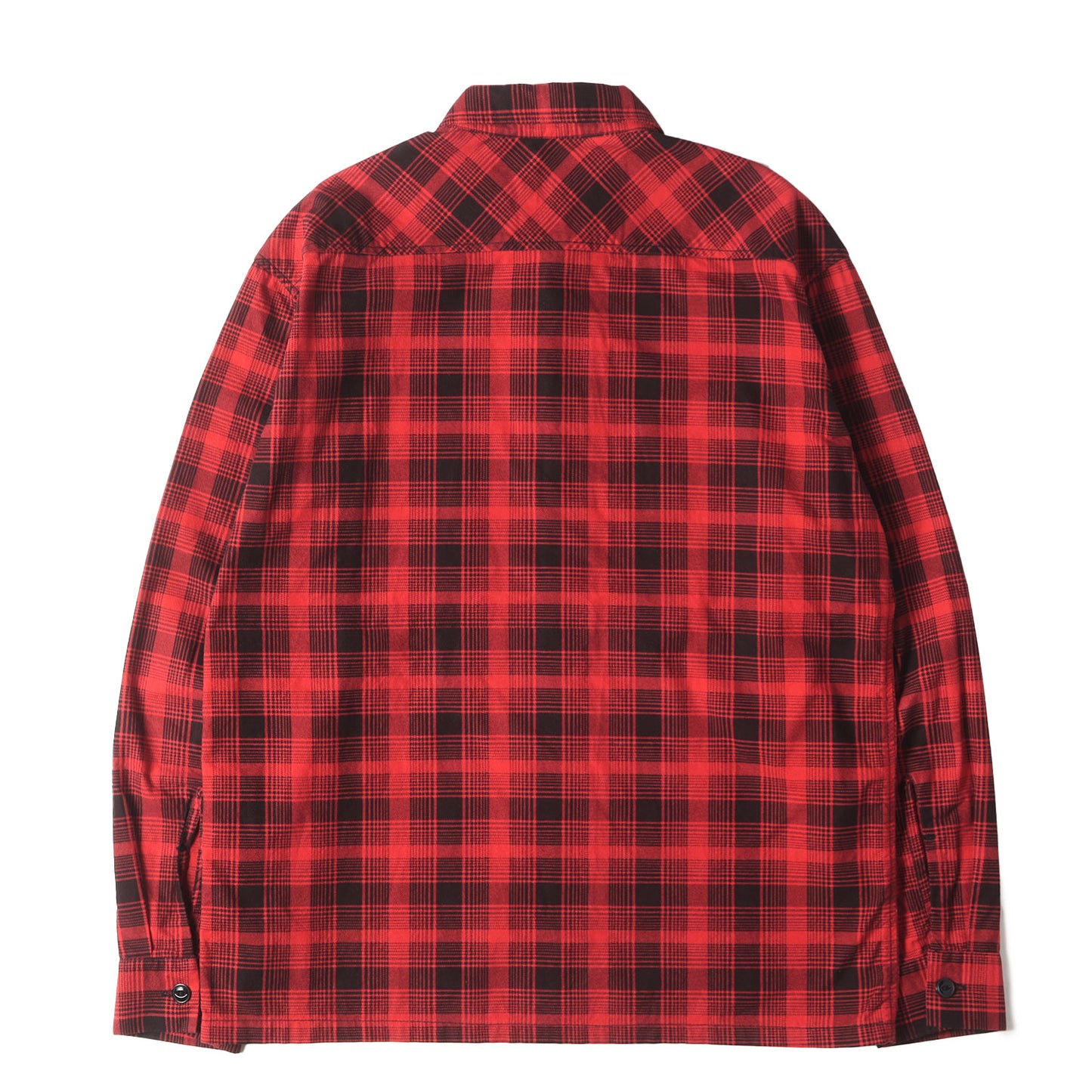 チェーン刺繍ロゴ プリントチェック フランネル シャツ(T-PRINT FLANNEL CHECK SHT)