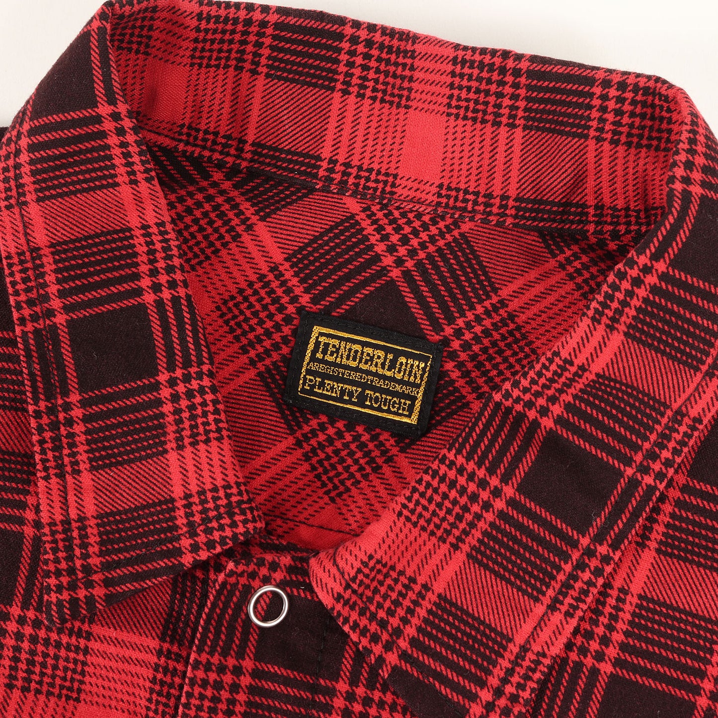 チェーン刺繍ロゴ プリントチェック フランネル シャツ(T-PRINT FLANNEL CHECK SHT)