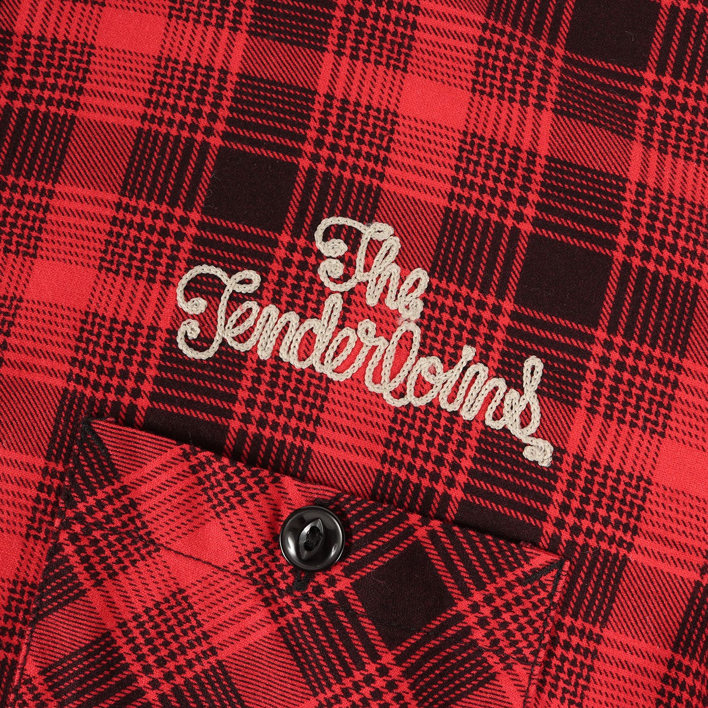 チェーン刺繍ロゴ プリントチェック フランネル シャツ(T-PRINT FLANNEL CHECK SHT)