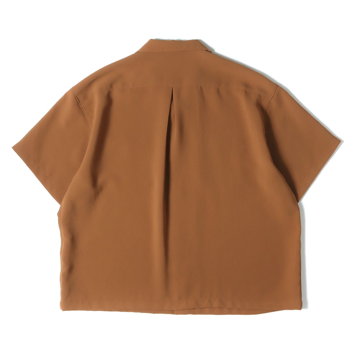 ワイドシルエット オープンカラー 半袖シャツ(Double Cloth S/S Open Neck Shirt)