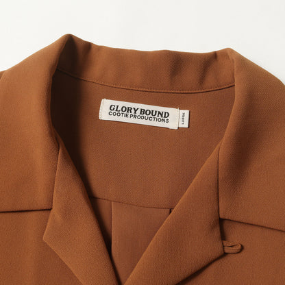 ワイドシルエット オープンカラー 半袖シャツ(Double Cloth S/S Open Neck Shirt)