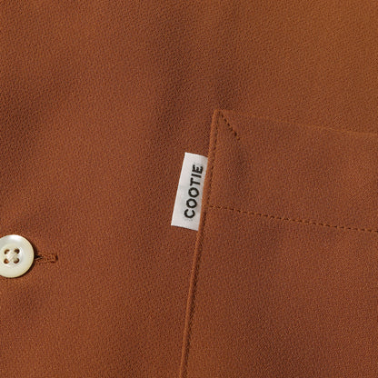 ワイドシルエット オープンカラー 半袖シャツ(Double Cloth S/S Open Neck Shirt)