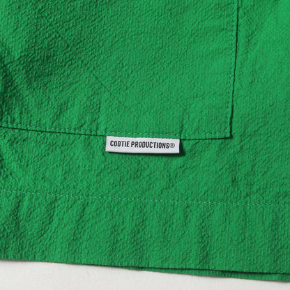 24SS ワイドシルエット オープンカラー 半袖シャツ(Finx Cotton Cordlane Open Collar S/S Shirt)