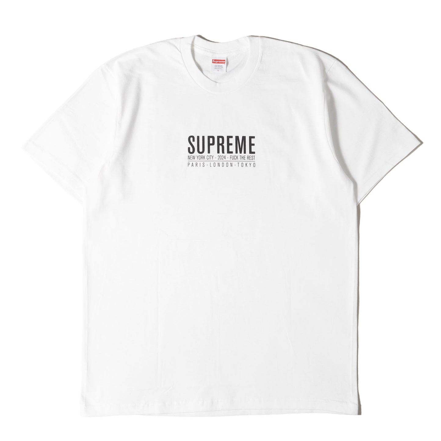 24SS ブランドロゴ クルーネック Tシャツ(Paris Tee)
