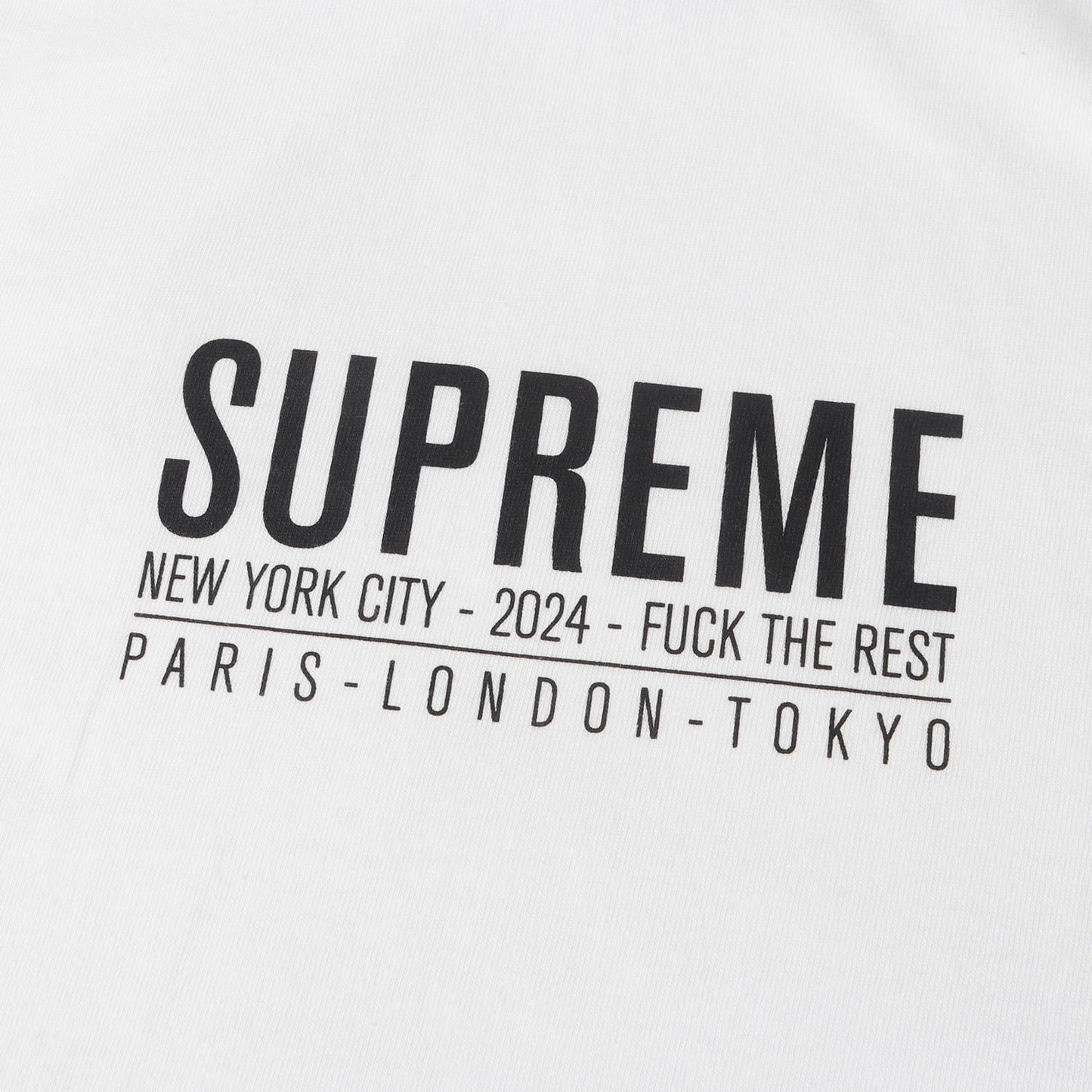 24SS ブランドロゴ クルーネック Tシャツ(Paris Tee)