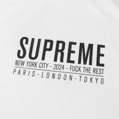 24SS ブランドロゴ クルーネック Tシャツ(Paris Tee)