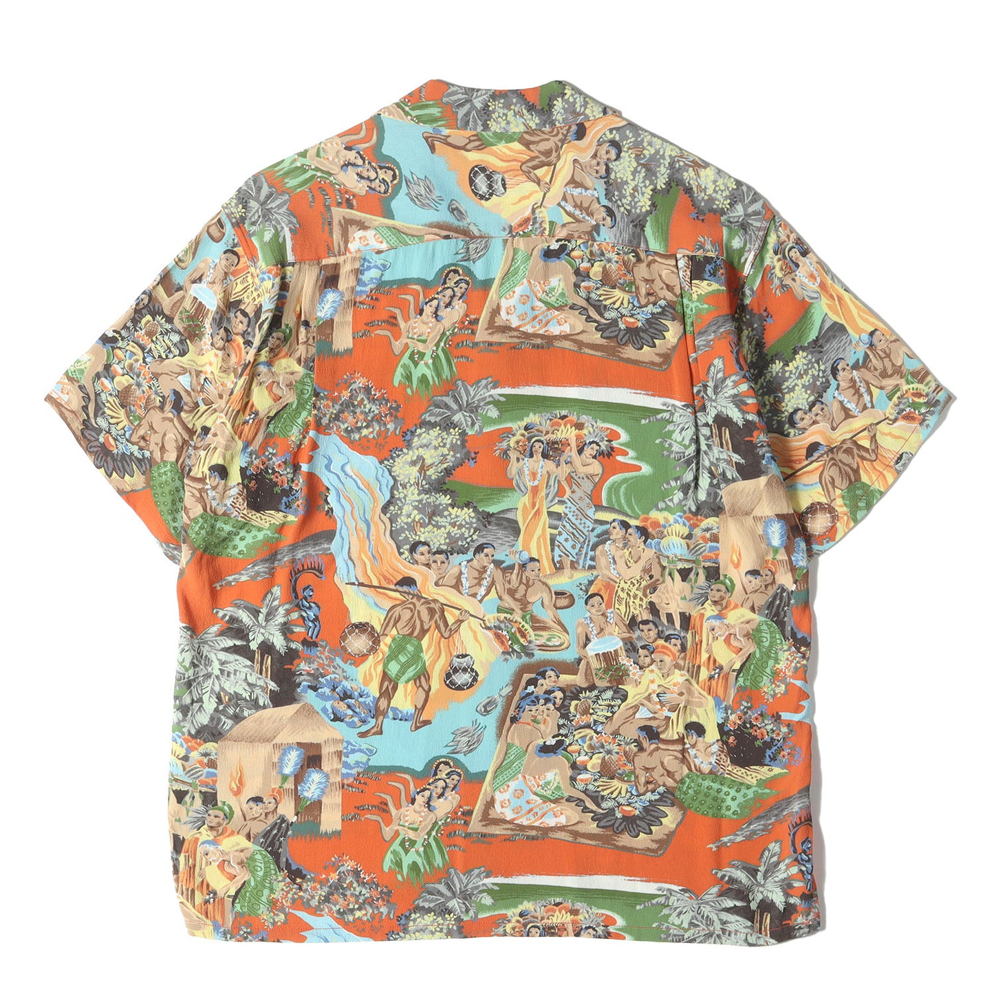14SS マトソンメニュー柄 レーヨン アロハシャツ(WATUMULLS実名復刻 / SPECIAL EDITION)