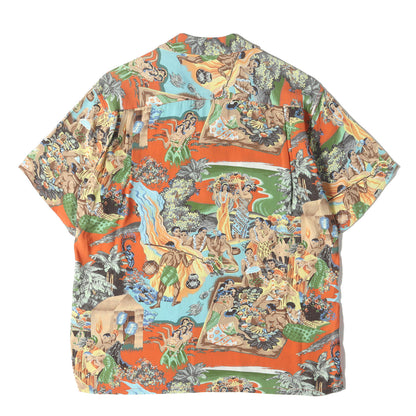 14SS マトソンメニュー柄 レーヨン アロハシャツ(WATUMULLS実名復刻 / SPECIAL EDITION)