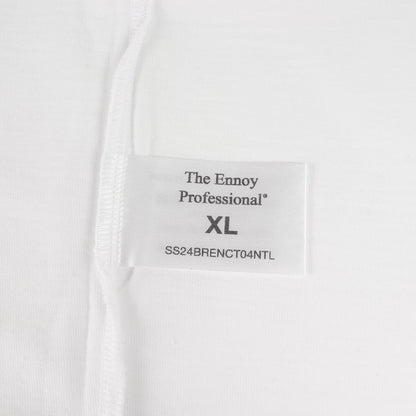 24SS ブランドロゴ刺繍 クルーネック Tシャツ(Logo T-Shirt)