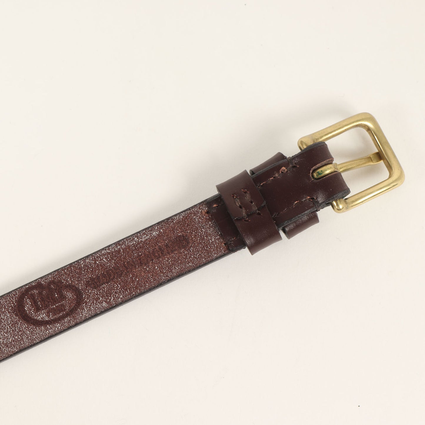 ブライドルレザー ナロー ベルト(Long Saddle Leather Belt)