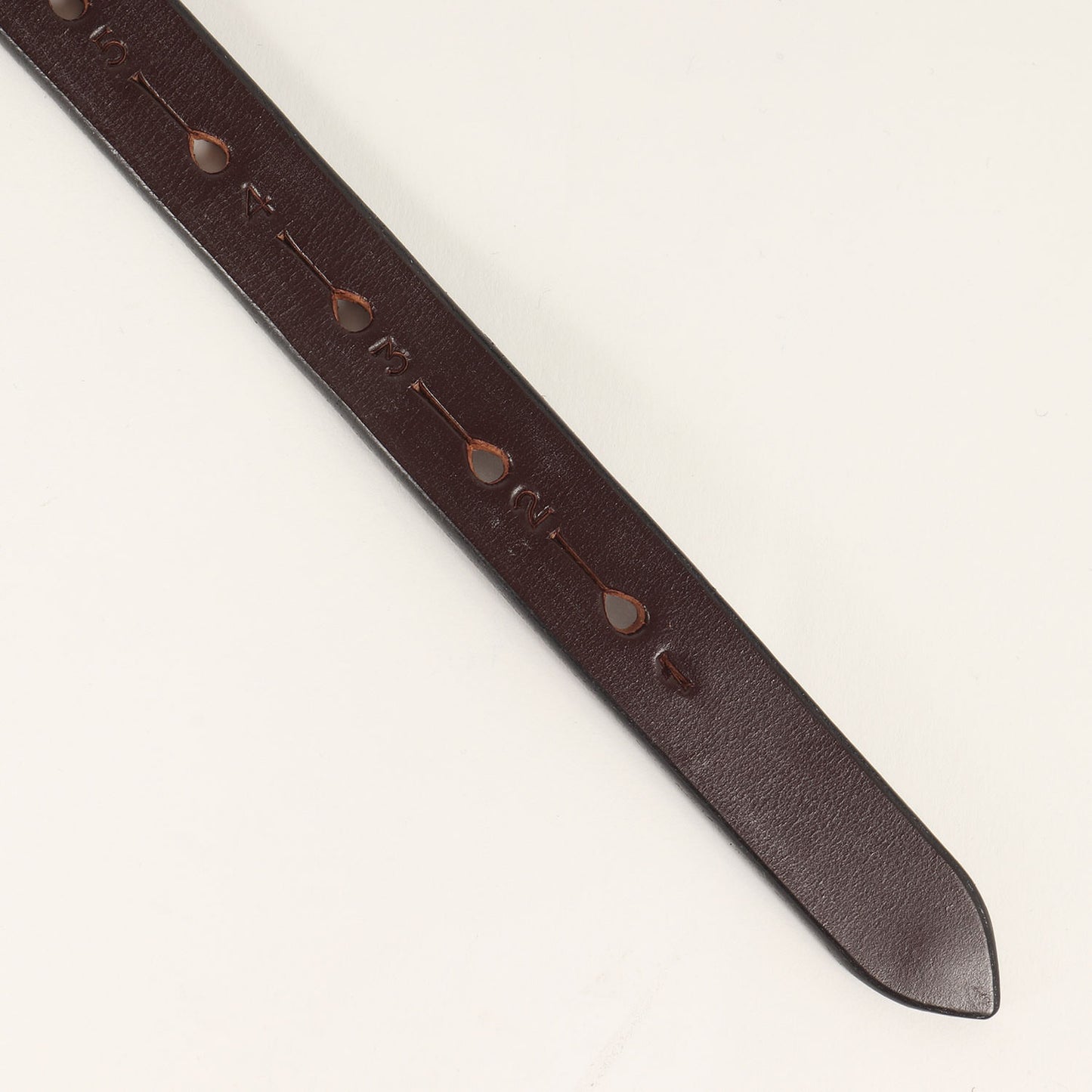 ブライドルレザー ナロー ベルト(Long Saddle Leather Belt)